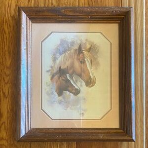 Framed Horse Portrait Art